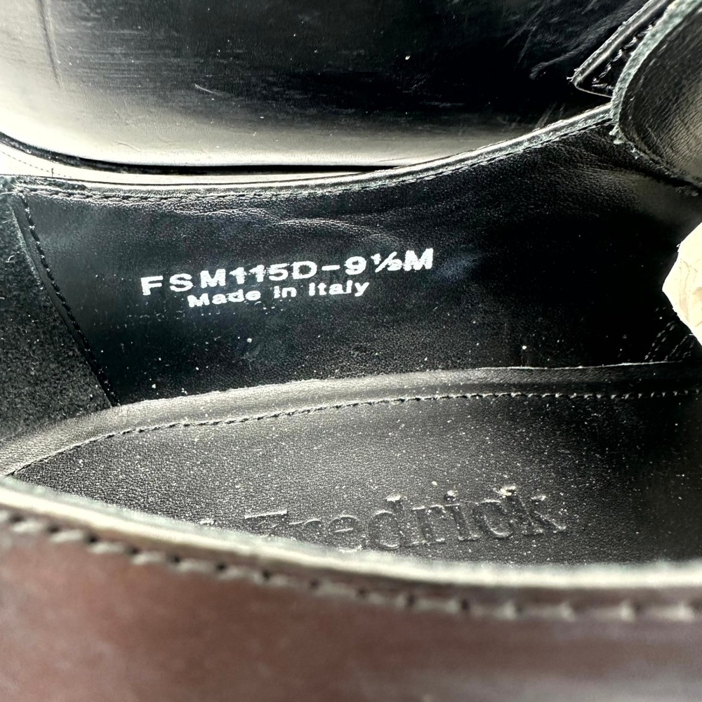 Paul Fredrick Men's Black Leather Buckle Dress Shoes FSM115D 9.5M – w/ Box - Picture 5 of 7